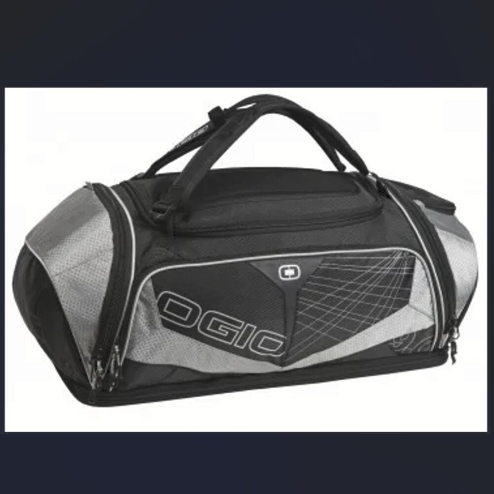 OGIO Performance Equipment Backpack With Helmet Storage Black And Grey